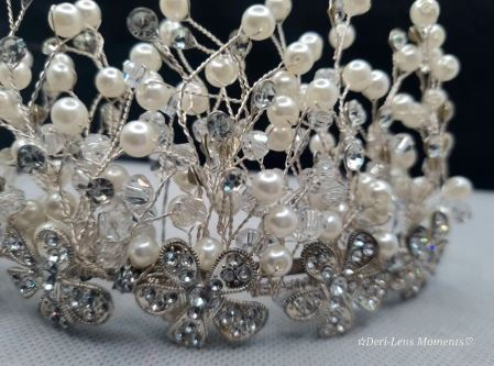 Beaded Bridal Crown - Image 2