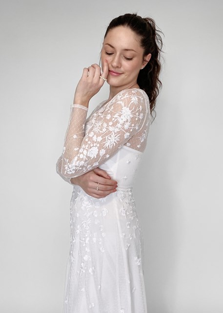 Asos Holly Embroidered Wedding Dress - Image 3