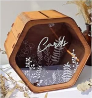 Wood Card Gift box